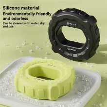 2PCS Fitness Finger Gripper Ring Silicone Hand Muscle Strengthener Ring Wrist Finger Trainer Exercise Cyan