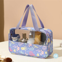 Neceser de Viaje, Juego de Neceser Transparente, 3 Piezas de Neceser para Productos para el Cuidado de la Piel, Bolsa de Lavado Portátil, Bolsa de