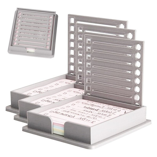 3PCS Sticky Note Stencil Template with Sticky Note, Sticky Note Holder with Stencil, Sticky Note  Stencil 2
