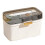 Portable Double Layer Medicine Box – Transparent Plastic, White 13