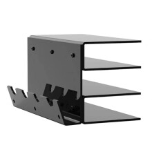 Keyboard Mouse Desktop Organizer Acrylic 3 Tier Stand Frame Keyboard Display Stand Holder Stand for Exhibition Black