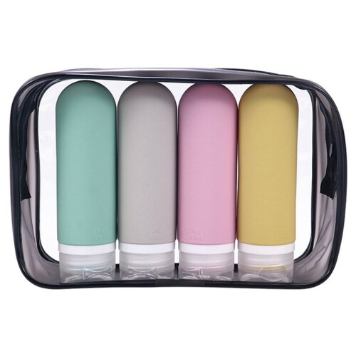 Portable Silicone Travel Bottles Liquid Container Empty Refillable Packing Lotion Shampoo Container Cream Trip 60ml B 2