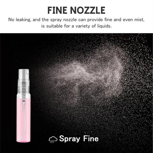 50Pcs 5ML Spray Bottle Small Cosmetic Packing Atomizer Perfume Bottles Atomizing Spray Liquid Container for Travel 1