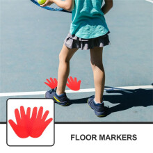 Handvloermarkeringen Vloeremblemen Tapijtkarpetten Tennisvlekmarkeringen voor Sportscholen Vloermarkering Vlekken Handvorm