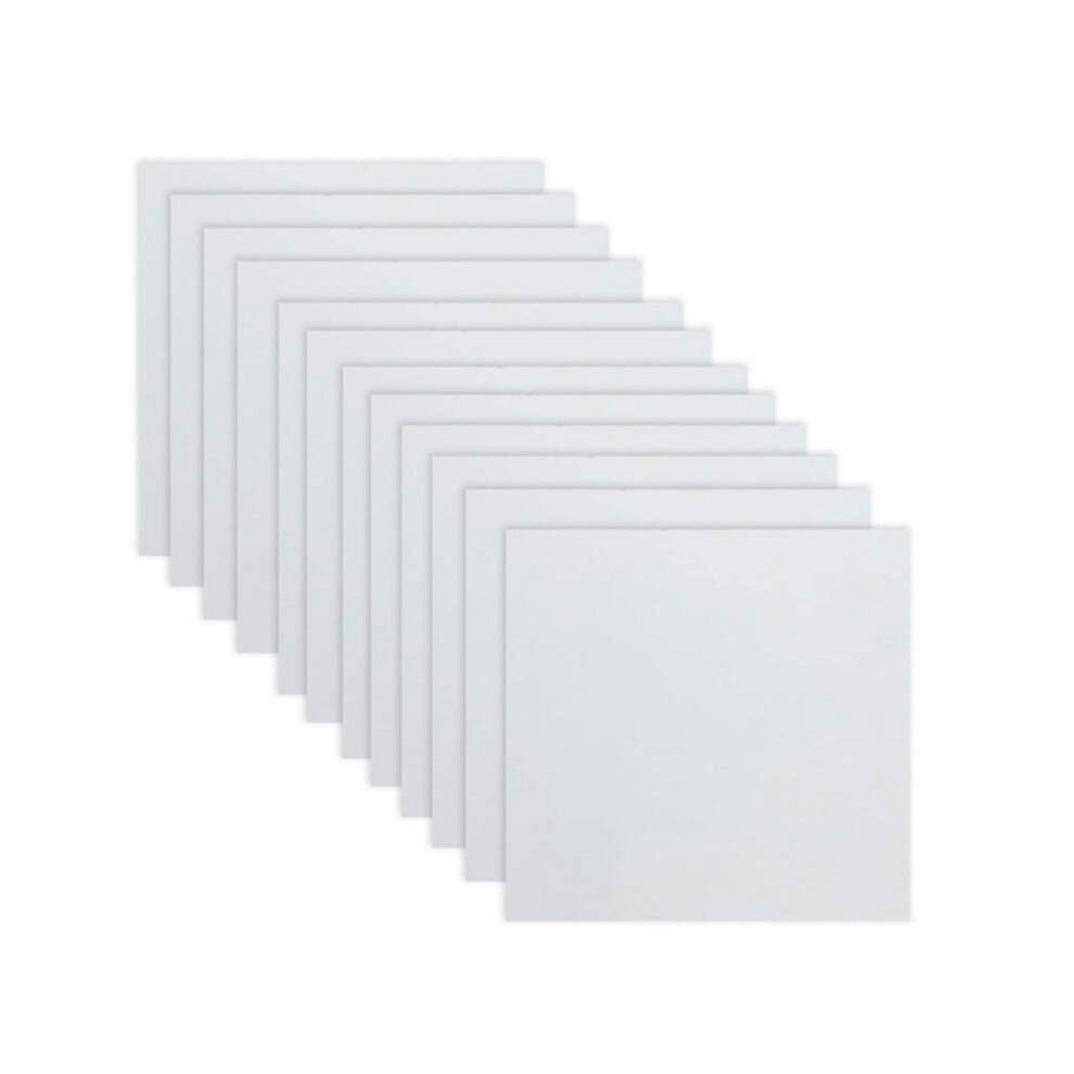 12 Sheets 7.5Mil Mylar Sheet 12 X 12 Inch Milky Translucent Pet Blank Stencil Making Sheet (7.5Mil) 4711174932115
