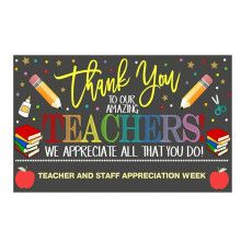 90x150cm Photography Backdrops Teachers Day Thank You Teachers Backdrops for Indoor and Outdoor Backgrounds