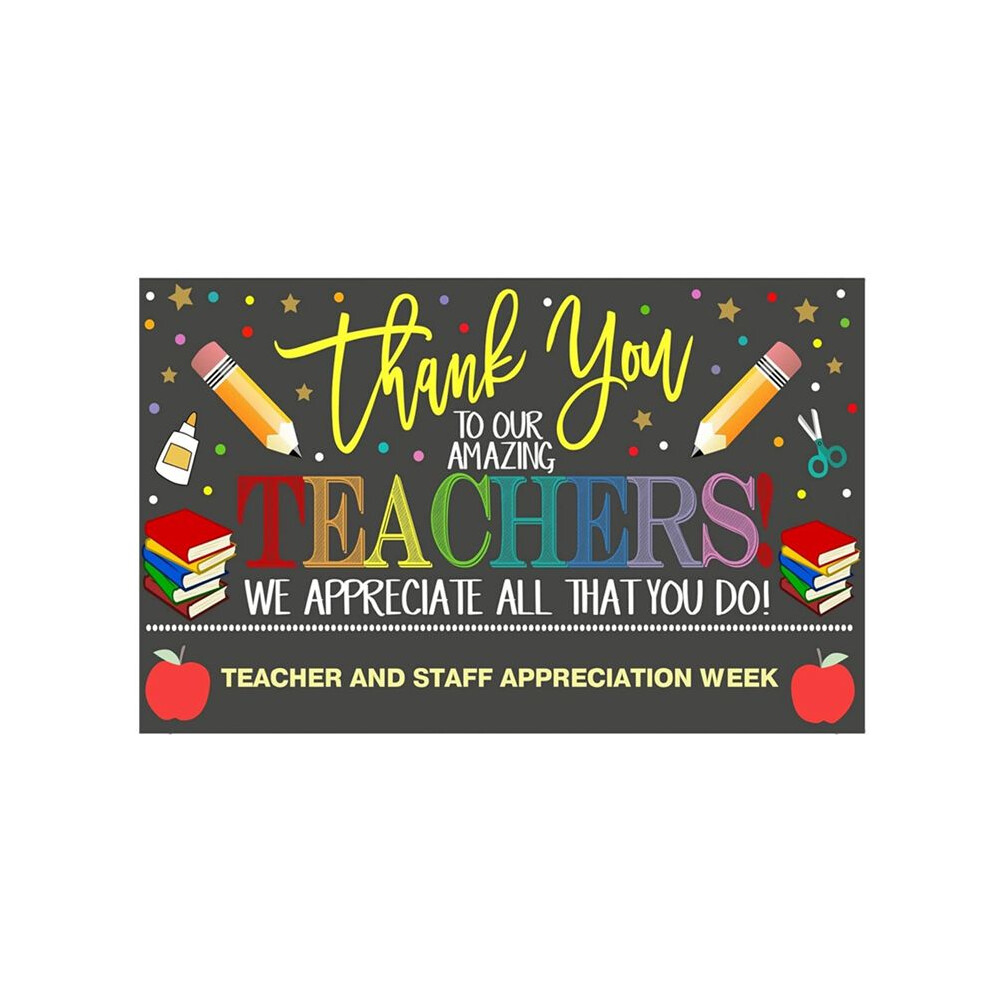 90X150cm Photography Backdrops Teachers Day Thank You Teachers Backdrops For Indoor And Outdoor Backgrounds 6033968189245