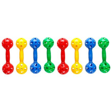 8 Pcs Sound Hollow Dumbbell Barbell Fitness Exercise Equipment Toddler Sports Toys Educational Learning