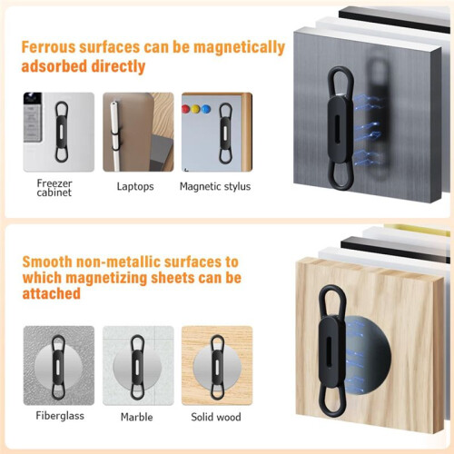 Multi-Functional Silicone Pen Holder Universal Pen Insert Removable Whiteboard Pen Magnetic Pen Clip Pen Cover Fixed 2