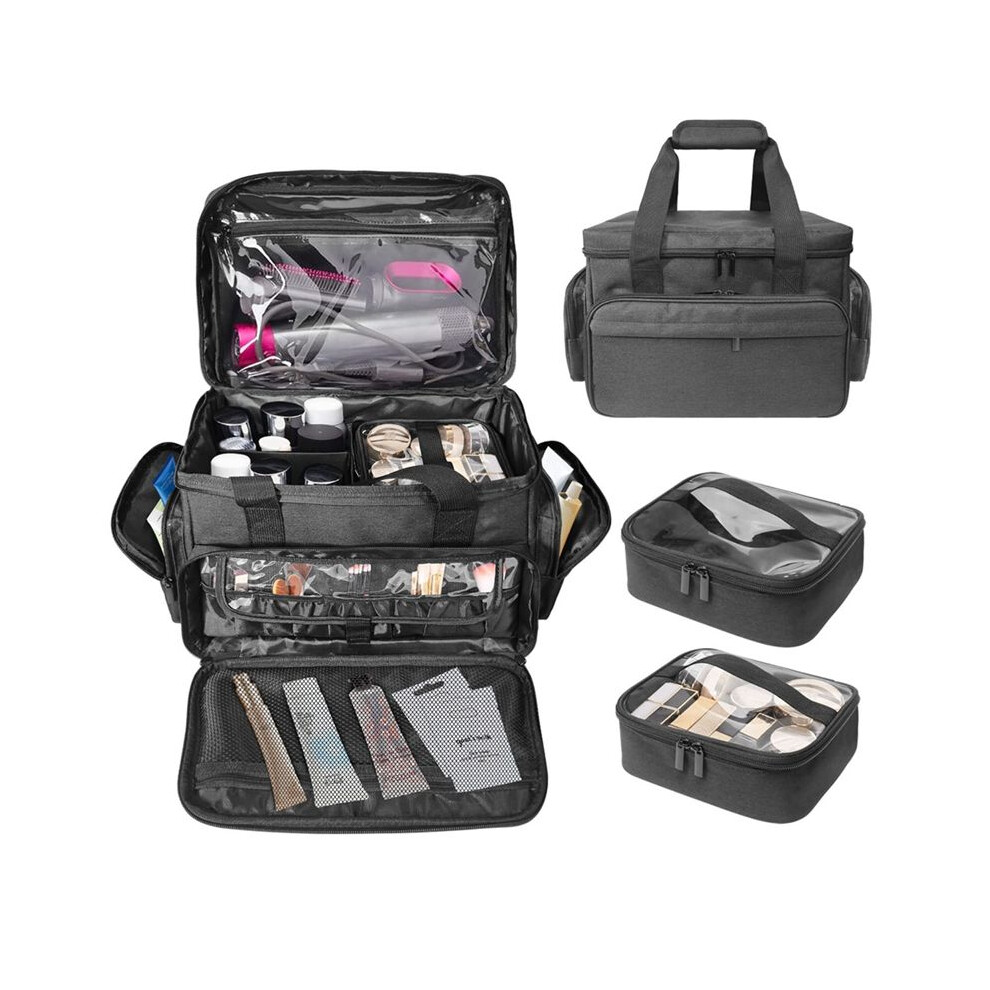 Detachable and Separable Double Cosmetic Bag to Store Cosmetics and Hair Care Products Multifunctional Cosmetic Bag