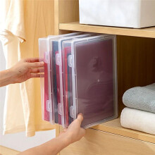 3PCS A4 Size Organiser Book Organiser Office File Box Transparent File Organiser Children'S Puzzle Organisers,L