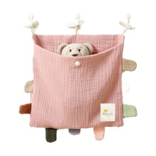 Baby Bed Side Organiser Cotton Bed Storage BagEssentials Storage Bag Baby Hanging Bag for Baby Nappy Toy Clothes,J