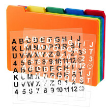 File Folders, 50Pack Two-Tone Color File Folders Letter Size,Assorted Colors Folders for Documents Organization 5 Colors