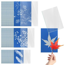30 Feuilles de Papier D'Impression Solaire, Kit de Papier Cyanotype A4 A5 A6 avec 3 Pièces de Papier D'Impression et de Dessin Solaire Sensible au