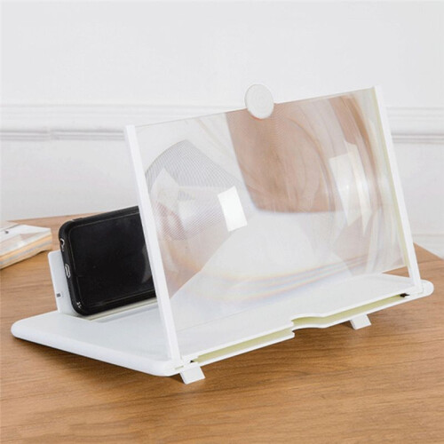 Amplificador de Tela 3D de 14 Polegadas Amplificador de Exibição Móvel para Viagem Branco 2
