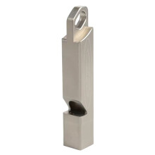 Titanium Alloy Emergency Whistle High Decibels EDC Necklace Lanyard Survival Safety Whistle for Outdoor Hiking Camping