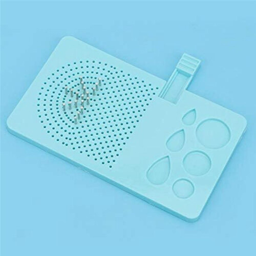 Guide Quilling Board Portable Quilling Knitting Board Paper Grid Guide Winding Disc with Pins Storage Box 2
