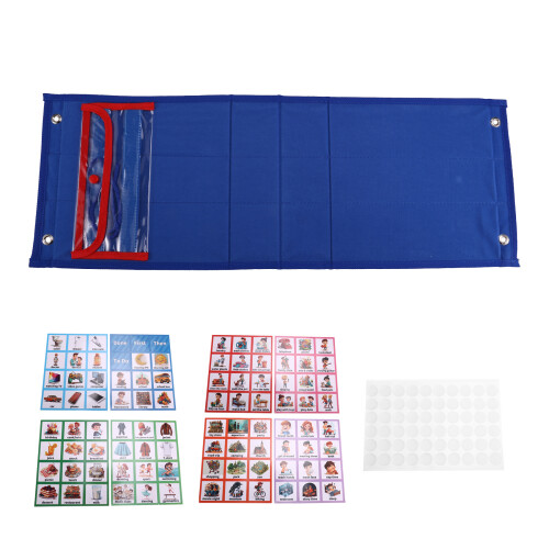 Visual Schedule for Kids Daily Routine Chart with 70 Cards Calendar Pocket Autism Learning Behavioral Tool