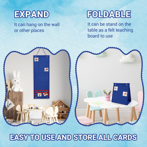 Visual Schedule for Kids Daily Routine Chart with 70 Cards Calendar Pocket Autism Learning Behavioral Tool 1
