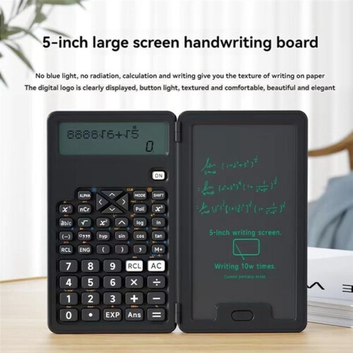 Calculator with Writing Board 12 Digits LCD Display Function Calculator Portable Calculator for Office School A 2