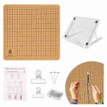 Set di Tavola per Intrecciare e Spilli con Supporto, Tavola per Intrecciare A Doppia Faccia, per Intrecciare Braccialetti, Kit per Annodare La Corda