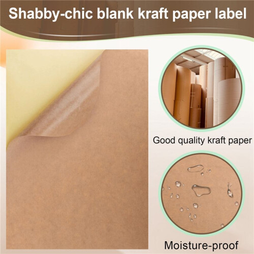 100 Sheets A4  Printable Sticker Self Adhesive Sticker Label Paper Sheet for Laser Inkjet Printer Copier 2