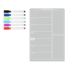 Magnetic Acrylic Whiteboard Household Dry Erase Writing Board Transparent Hanging Fridge Magnet Plan Message Board