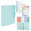 A6 Goal Planner PU Leather Storage Pouch Notebook Undated Weekly and Monthly Daily 6 Ring Activity Chart Planner A 1