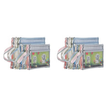 20Er-Pack Farbige, Doppellagige Netz-ReißVerschlusstaschen, Baustein-Sets, Spielzeugaufbewahrung und -Organisation, 10 StüCk A4 +10 StüCk A5