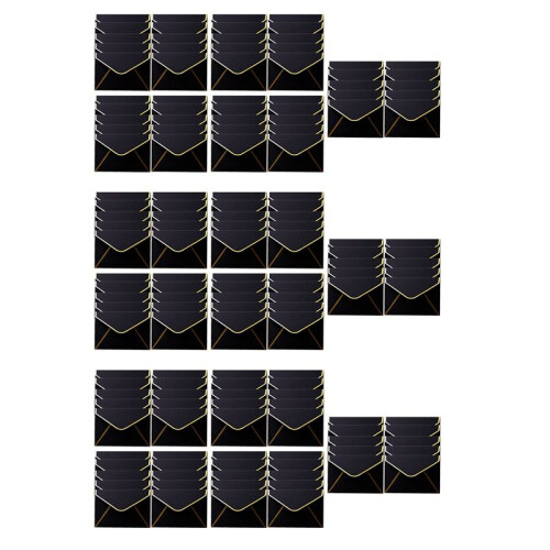 150Pcs  Envelopes Gift Card Envelopes Envelopes for Personalized Gift Cards Wedding Envelopes or Place Card Black