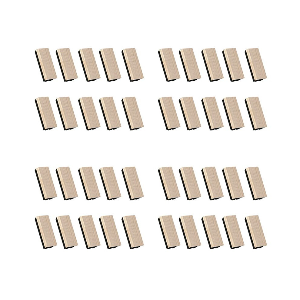 40 Pack Chalkboard Erasers Wool Eraser Dustless Wood Chalk Eraser Blackboard Eraser Cleaner For Kids Teachers 6031536133218