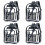4X Heavy Duty Clear Backpack,Security Transparent School Backpack,See Through Bookbag for Work,Security Check and Travel 2