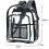 4X Heavy Duty Clear Backpack,Security Transparent School Backpack,See Through Bookbag for Work,Security Check and Travel 8