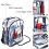 4X Heavy Duty Clear Backpack,Security Transparent School Backpack,See Through Bookbag for Work,Security Check and Travel 4