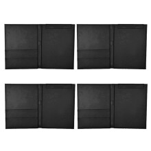 4X Pu Leather A4 Writing Clipboard Business Notepad Clip Boards Meeting Conference Document Organizer File Folders