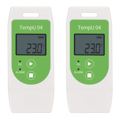 2X TempU04 USB Temperature Data Logger Recorder with 32000 Points Capacity Reusable TEMP Data Logger 30%OFF