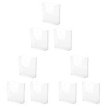 9X Organisateur de Fichiers Mural Transparent Porte-Fichiers Mural A5 Porte-Fichiers pour Bureau à Domicile
