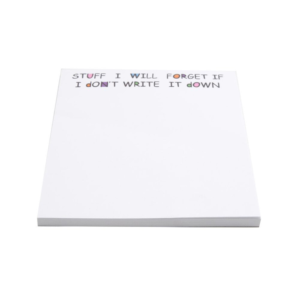 2X Funny Sticky Note, To Do List Notepad Funny Stationery, Office Supplies, Notebook Labels, Desk Sticky Note 50 Pages,A 6033495023296