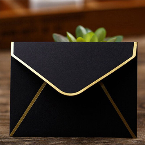 150Pcs  Envelopes Gift Card Envelopes Envelopes for Personalized Gift Cards Wedding Envelopes or Place Card Black 2