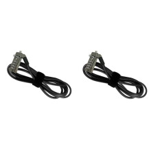 2X Laptop Lock 7000 3x5mm Small Keyhole Computer Anti-Theft Lock Suitable for Alien Spirit More Burning