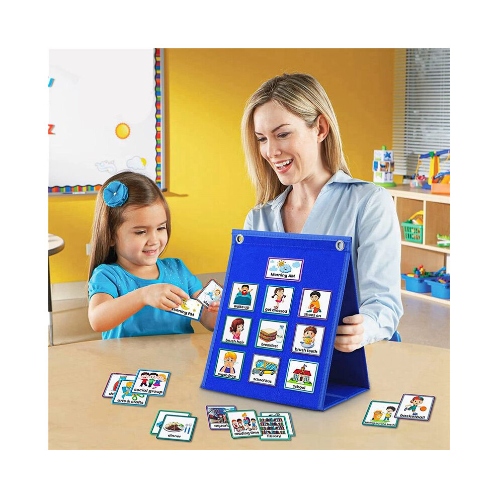 2X Visual Schedule for Kids Daily Routine Chart with 140 Cards Calendar ...