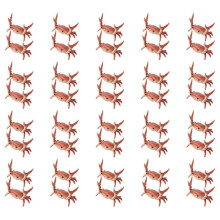 40Pcs New Cute Crab Pen Holder Weightlifting Crabs Penholder Bracket Storage Rack Gift Stationery Orange