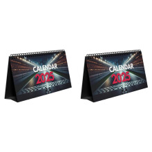 2X Calendrier de Bureau 2025 pour les Fans de Course de Formule Calendrier de Bureau 2025 Calendrier F1 Calendrier 2025 Calendrier Mensuel