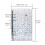 5X A6 Budget Binder Cover Clear PVC 6 Ring Binder Glitter Star Refillable Notebook Shell Protector with 2 Snaps 6