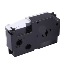12 Stuks 12 mm Zwart op Witte Labeltape Labelmaker Compatibel met KL1500 KL2000 KL7000 KL7200 KL-100 KL120 KL60 KL-750B Labelmakers