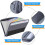 2X 13 Pocket File Folder Storage Rack,File Box Storage Bag,with Zipper, Suitable for A4 Paper, Banknotes A 5
