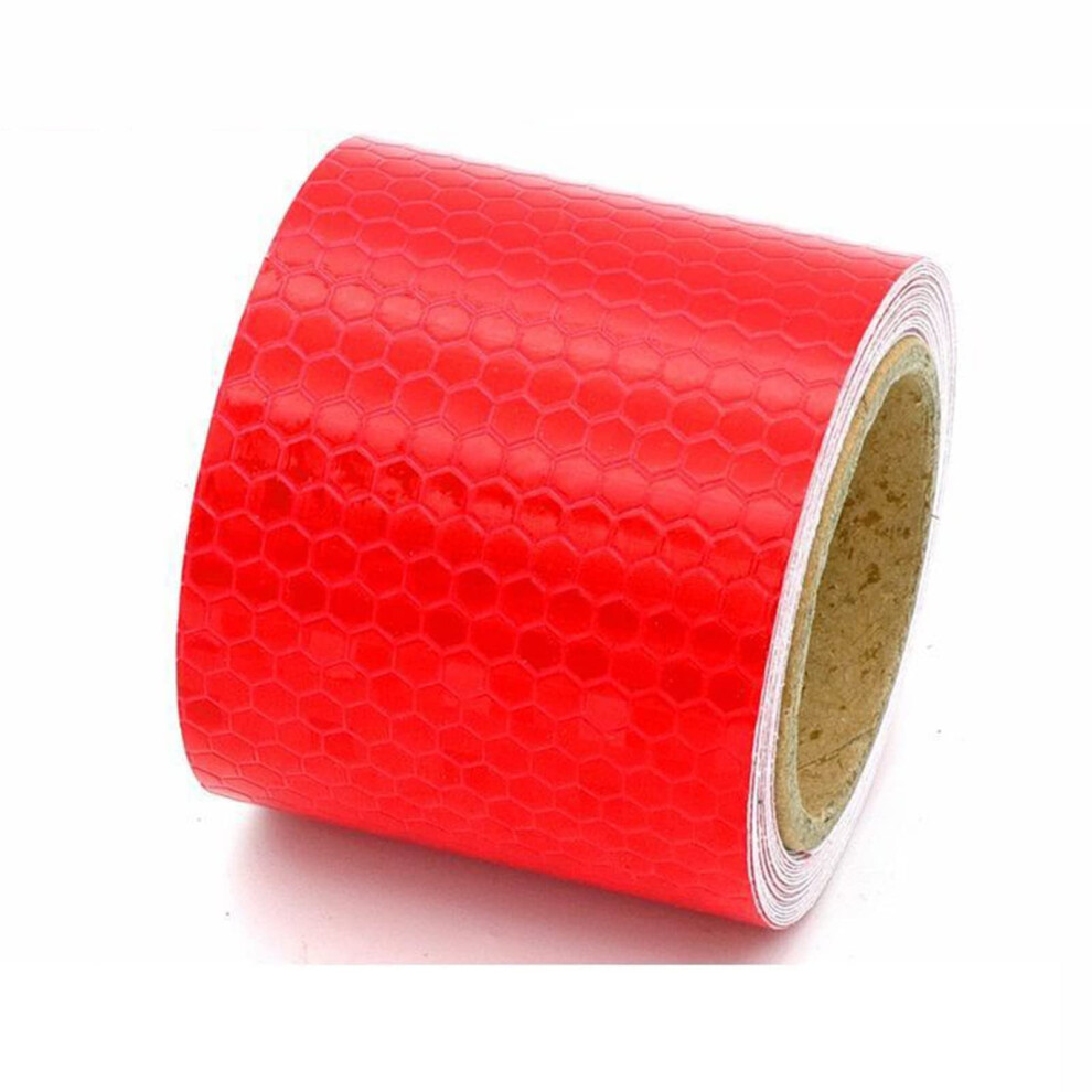 Reflective Safety Tape Red Diamond 2 Inch X 49 Ft Visibility Weatherproof Adhesive For Vehicles 9174973028246