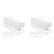 2X Acrylic Jewelry Box Organizer, with 40 Portable Anti Tarnish Jewelry Bags, Travel Jewelry Organizer