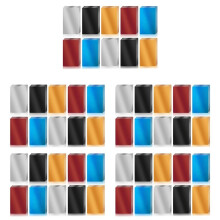 500 Stück Metall-Gravurrohlinge, Buntes Aluminiumblech, Lasergravur, Visitenkarten, DIY-Geschenkkarten, 86 X 54 X 0,2 mm (5 Farben)