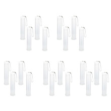 20 Pack Extendable Plastic Paint Brush Case, Clear Long Paint Brush Holder Tube, Storage Pencil Container